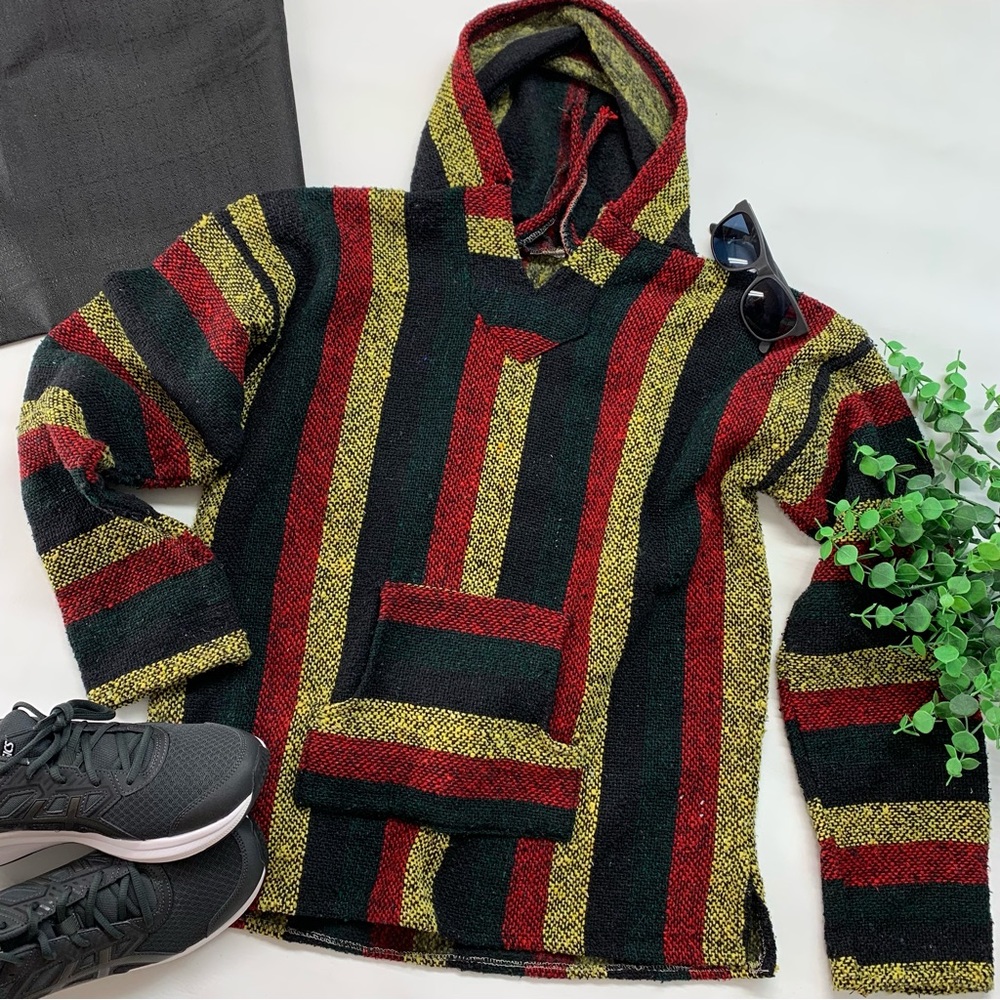 Vel-Mex Hoodie Baja, Mexican, Drug Rug, Surf, Skater